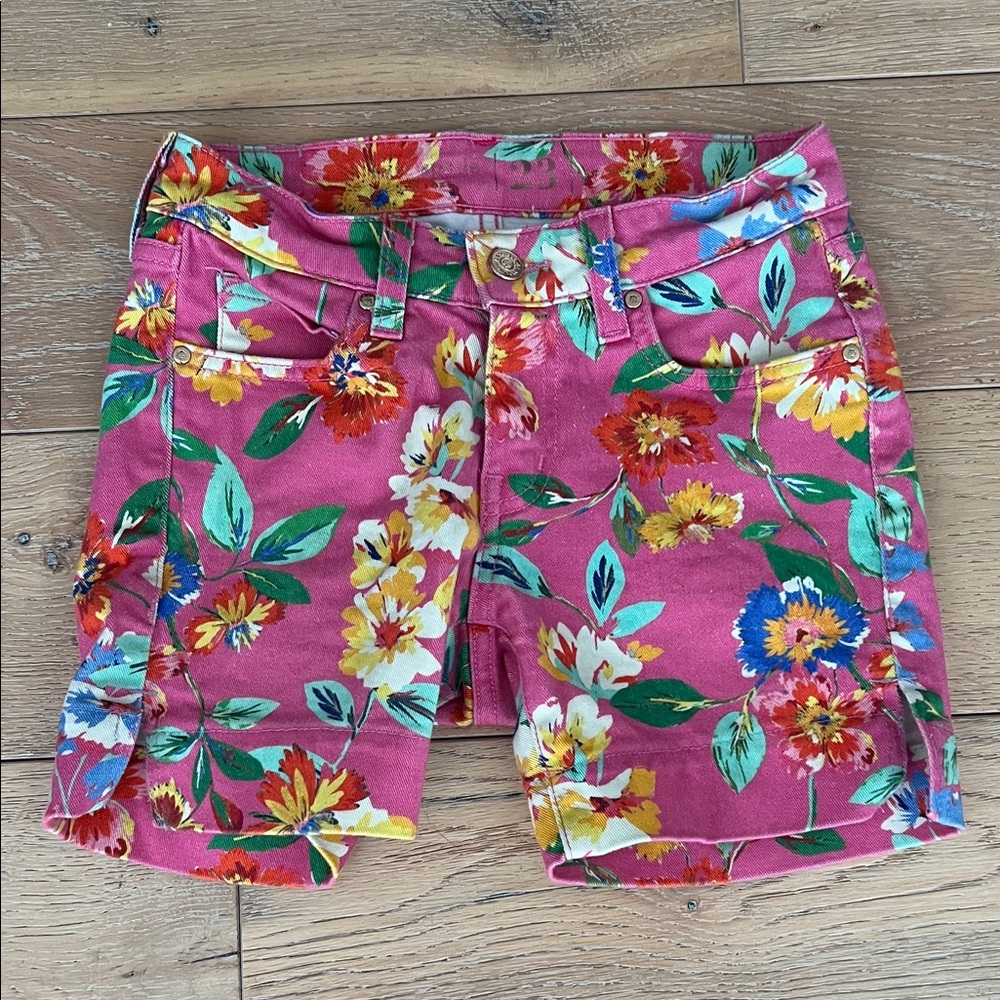 Kate Spade Pink Floral Jean Shorts